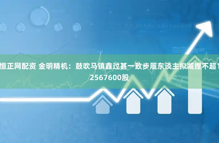 恒正网配资 金明精机:鼓吹马镇鑫过甚一致步履东谈主拟减捏不超12567600股