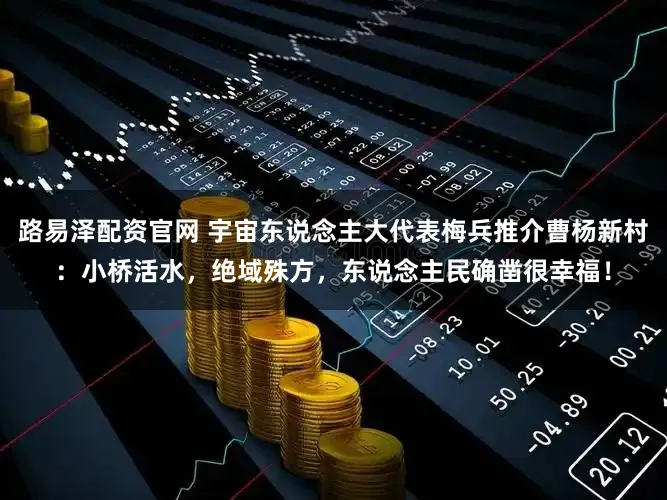路易泽配资官网 宇宙东说念主大代表梅兵推介曹杨新村：小桥活水，绝域殊方，东说念主民确凿很幸福！
