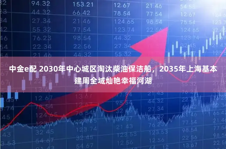 中金e配 2030年中心城区淘汰柴油保洁船，2035年上海基本建周全域灿艳幸福河湖